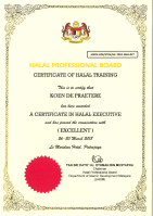 Jakim Halal Professional Board - Halal Executive Certificate of Halal Balancing™